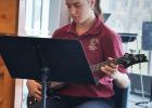 Leyton musicians at district music competition