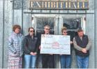 	Platte Valley Bank presents check to Morrill County Fairgrounds for $100,000